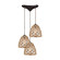 Coastal Inlet Three Light Pendant in Oil Rubbed Bronze (45|107093)