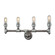 Cast Iron Pipe Four Light Vanity in Weathered Zinc (45|106854)