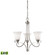 Brighton LED Chandelier in Brushed Nickel (45|1003CH20LED)