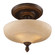 Restoration Three Light Semi Flush Mount in Golden Bronze (45|08094AGB)