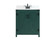 Grant Single Bathroom Vanity in green (173|VF90230MGNBS)
