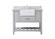 Clement Single Bathroom Vanity in grey (173|VF60142GRBS)