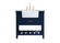 Clement Single Bathroom Vanity in blue (173|VF60136BL)