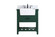 Clement Single Bathroom Vanity in Green (173|VF60130GNBS)