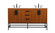 Eugene Double Bathroom Vanity in Teak (173|VF48860DMTK)