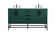 Eugene Double Bathroom Vanity in Green (173|VF48860DMGN)