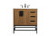 Eugene Single Bathroom Vanity in walnut brown (173|VF48832WB)