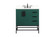 Eugene Single Bathroom Vanity in Green (173|VF48832MGNBS)