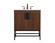 Eugene Single Bathroom Vanity in Walnut (173|VF48830MWT)