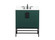 Eugene Single Bathroom Vanity in Green (173|VF48830MGNBS)