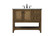 Metropolis Single Bathroom Vanity in driftwood (173|VF27042DW)