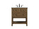 Metropolis Single Bathroom Vanity in Driftwood (173|VF27030DW)