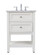 Metropolis Single Bathroom Vanity Set in White (173|VF27024WH)