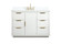 Blake Vanity Sink Set in white (173|VF19448WHBS)