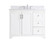Moore Bathroom Vanity Set in White (173|VF17042WHBS)
