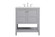 Theo Single Bathroom Vanity in Gray (173|VF16430GR)