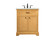 Americana Single Bathroom Vanity in natural wood (173|VF15030NW)