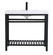 Raya Single Bathroom Vanity in black (173|VF14036BK)