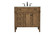 Park Avenue Single Bathroom Vanity in Driftwood (173|VF12536DW)