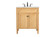 Park Avenue Single Bathroom Vanity in natural wood (173|VF12530NW)