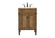 Park Avenue Single Bathroom Vanity in driftwood (173|VF12524DW)
