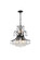 Toureg Ten Light Pendant in Black and Clear (173|V8001D19BKRC)
