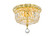 Tranquil Four Light Flush Mount in Gold (173|V2528F10GRC)
