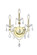 St. Francis Three Light Wall Sconce in Gold (173|V2015W3GRC)