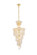 Spiral Ten Light Pendant in Gold (173|V1800SR16GRC)
