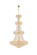 Primo 42 Light Chandelier in Gold (173|V1800G48GRC)