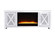 Modern TV Stand With Insert Fireplace in Clear (173|MF9903F2)
