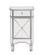 Contempo Vanity Table in Hand rubbed Antique Silver (173|MF61006S)