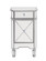 Contempo Vanity Table in Hand Rubbed Antique Silver (173|MF61006S)