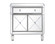 Contempo Cabinet in Hand rubbed Antique Silver (173|MF61002SC)