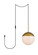 Eclipse One Light Plug in Pendant in Brass and Frosted White (173|LDPG6036BR)