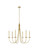 Cohen Six Light Pendant in Brass (173|LD810D36BR)