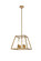 Declan Four Light Pendant in Brass (173|LD720D16BR)