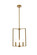 Vino Three Light Pendant in Brass (173|LD7071D14BR)