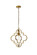 Sandara One Light Pendant in Brass (173|LD7063D16BR)