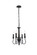 Flynx Four Light Pendant in Black (173|LD7042D14BK)