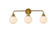 Hanson Three Light Bath in Brass (173|LD7034W28BR)