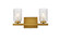 Cassie Two Light Bath in Brass (173|LD7026W14BR)