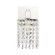 Phineas One Light Wall Sconce in Chrome and Clear Crystals (173|LD7007C)