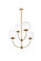 Lennon Four Light Pendant in brass (173|LD652D30BR)