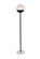 Eclipse One Light Floor Lamp in Black and frosted white (173|LD6146BK)