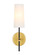 Mel One Light Wall Sconce in Brass and Black (173|LD6004W5BRBK)