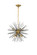 Timber Eight Light Pendant in Brass and Black (173|LD5035D20BK)