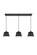 Nota Three Light Pendant in black (173|LD4057D40BK)