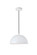 Forte One Light Pendant in White (173|LD4022D12WH)