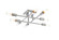Script Eight Light Flush Mount in Chrome (173|LD2351C)